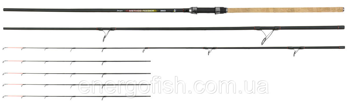 Фідерне вудилище Benzar Method Feeder Slim 3.60 м 150+р карбон IM-10