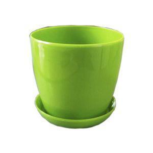 Горщик для квітів глянець Салатовий 16, фото 1