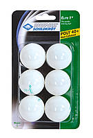 Мячи для настольного тенниса Donic Elite 1* 40+ Plastic (6 шт.) (608510) White