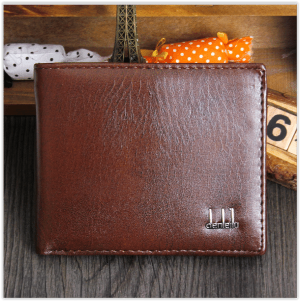 Чоловічий гаманець коричневий дуже тонкий