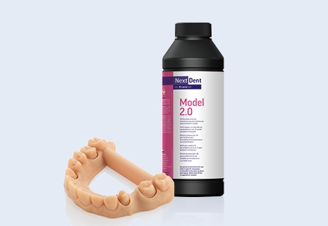 Фотополімерна смола NextDent Model 2.0, 1кг персиковий 