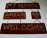 Панно стрінг-арт «Welcome» : rustic & country style / String Art, фото 2