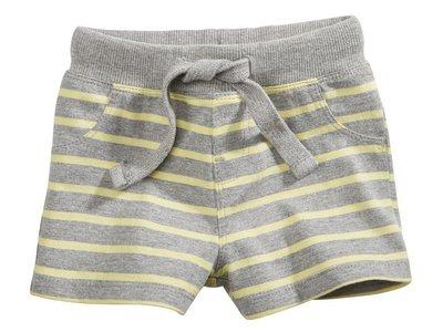 Шорти трикотажні сірі в жовту смужку IAN296315 р.74/80 Lupilu (Німеччина), фото 1