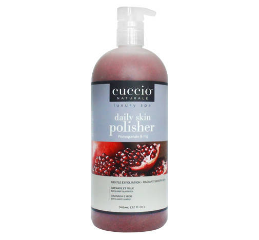 Дрібний пілінг з тростинним цукром "Гранат і інжир" - Cuccio Naturale Pomegranate & Fig daily Skin Polisher, фото 2