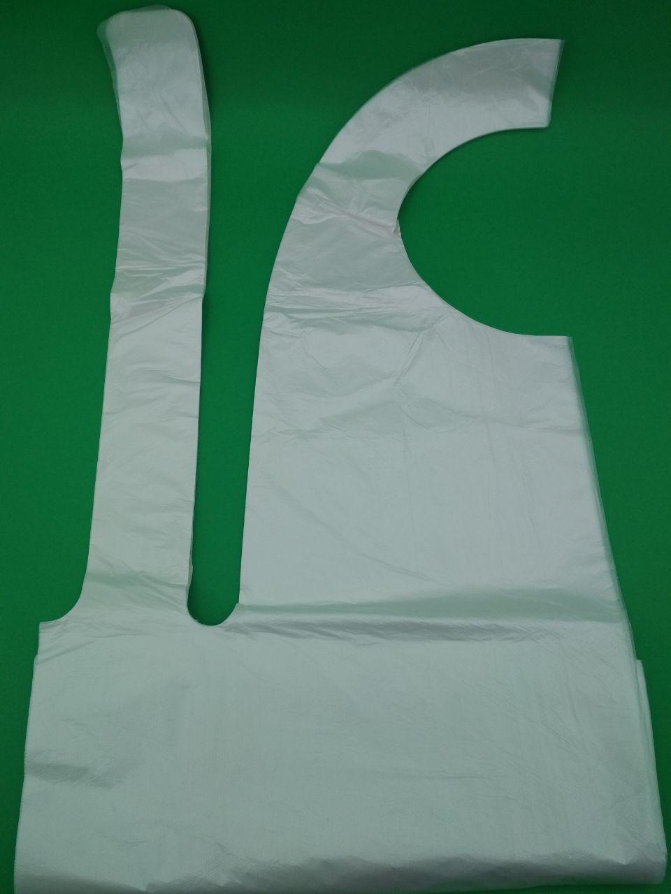 Фартух одноразовий поліетиленовий 70/110/ а100 (1 пач.), фото 1