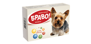 Вітаміни Браво для собак дрібних порід 300 табл