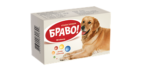 Вітаміни Браво для собак великих порід 100 табл
