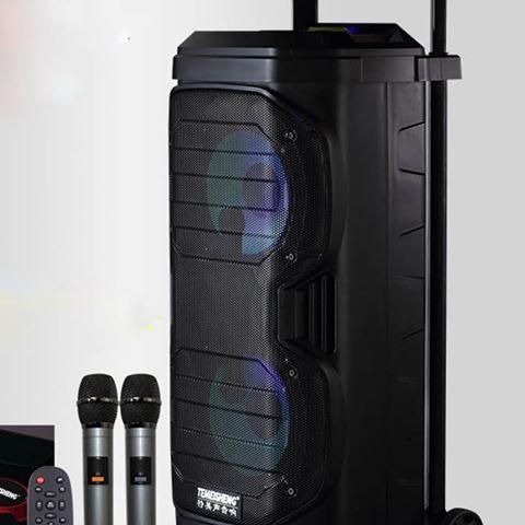 Портативна колонка з мікрофонами SL208-22 160W (USB/Bluetooth/Акумулятор/260W) Суперзвук!, фото 1
