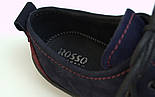 Сліпони кросівки взуття чоловіче річна великий розмір Rosso Avangard Slip-On Blu-Red NUB Perf BS сині, фото 6