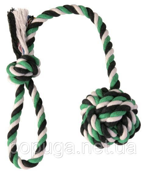 Іграшка для собак Мотузка з вузлом "DENTAfun" Trixie, 5,5 см/30 см