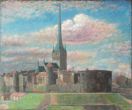 Картина Замок A. Karro 1928 рік, фото 2