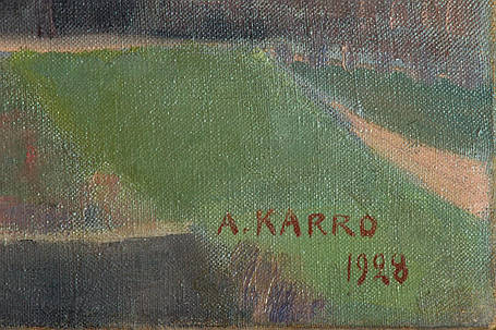Картина Замок A. Karro 1928 рік, фото 2