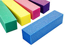 Бафик для нігтів, 4 сторін, кольоровий 10 шт./паковання