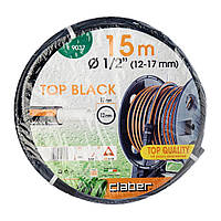 Шланг для полива Claber Top-Black 9037, 15 м 1/2" черный