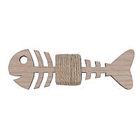 Бабочка Bow Tie House деревянная рыбка с джутовым канатом 10290