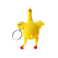 Брелок антистресс курица с яйцом (AS-2081)