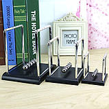 Маятник Кулі Ньютона розмір "M" — 13,5х11,5х14 см (AS-1967), фото 4