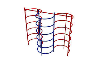 Стінка шведська потрійна