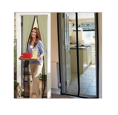 Антимоскітна сітка Magic Mesh 210*100 см розсувна на магнітах, фото 1