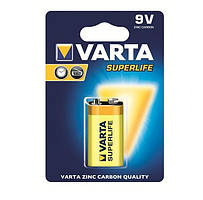 Батарейка VARTA SUPERLIFE 6F22 крона БЛІСТЕР ZINC-CARBON  (2022101411)