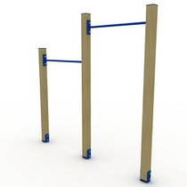 Турнік подвійний дерев'яний