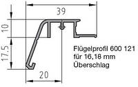 Защита створки BUG-Alutechnik (Flügelprofil 600 121)