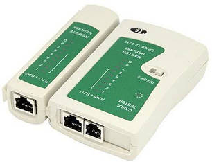 Тестер витої пари RJ45 LAN RJ11 RJ12 MHZ, фото 1