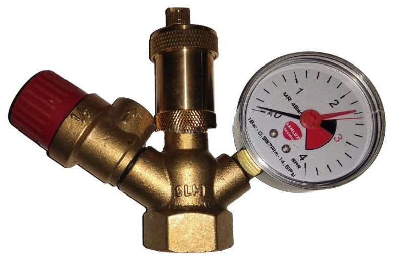 Група безпеки котла Sanlux Termo 2; 2,5 і 3 бари