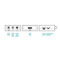 HDMI на RCA CVBS адаптер конвертер відео з аудіо 1080P HDV-610 AV-001, фото 2