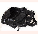 Чоловіча дорожня текстильна сумка SB09061 чорна, фото 7