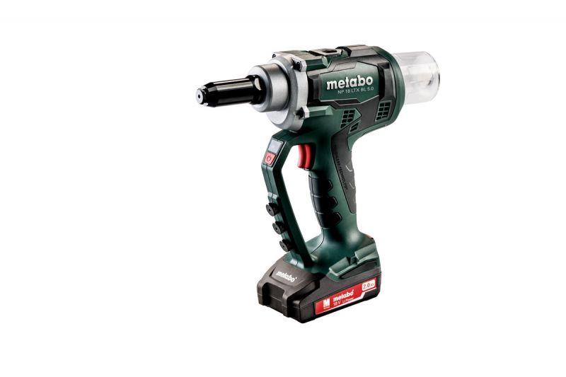 Акумуляторний заклепувальний пістолет Metabo P 18 LTX BL 5.0 LiHD 2x4.0 А·год