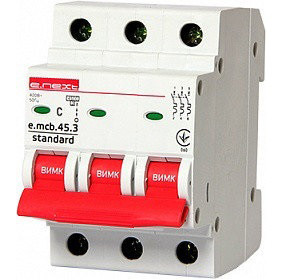 Автоматичний вимикач e.mcb.stand.45.3.C16 3р 16А C 4.5 кА E.Next