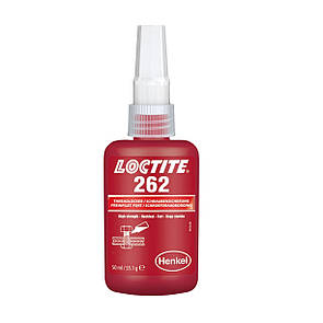 Loctite 262 — Нарізний фіксатор середньої/високої міцності 50 мл.