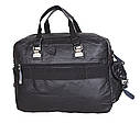 Чоловіча дорожня текстильна сумка SB09083 чорна, фото 6