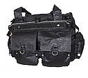 Чоловіча дорожня текстильна сумка SB09087 чорна, фото 6