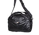 Чоловіча дорожня текстильна сумка SB29066 чорна, фото 3