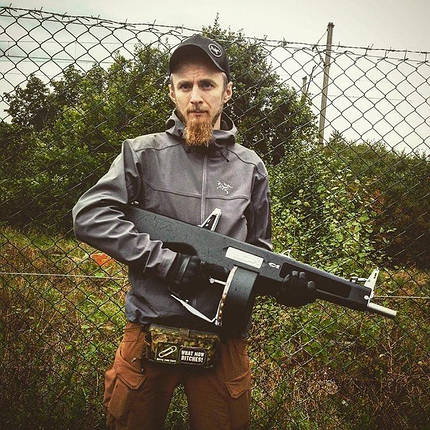 Електробункерний магазин Drum Magazine для приводів AA-12 Tokyo Marui [Tokyo Marui] (для страйкболу), фото 4