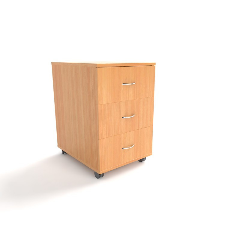 Тумба Т-1 офісна мобільна з трьома ящиками, фото 1