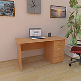 Стіл офісний робочий із чотирма шухлядами СР-5, фото 3