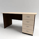 Стіл офісний робочий із чотирма шухлядами СР-5, фото 6