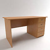Стіл офісний робочий із чотирма шухлядами СР-5, фото 7
