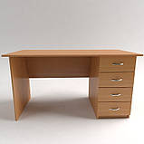 Стіл офісний робочий із чотирма шухлядами СР-5, фото 8