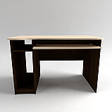 Стіл комп'ютерний фігурний із полицею під клавіатуру та системний блок СК-3, фото 2