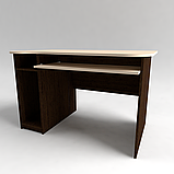 Стіл комп'ютерний фігурний із полицею під клавіатуру та системний блок СК-3, фото 3