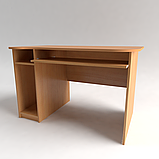 Стіл комп'ютерний фігурний із полицею під клавіатуру та системний блок СК-3, фото 6