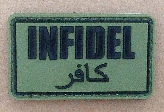 Naszywka 3D - Infidel - olive [GFC Tactical] (для страйкболу), фото 1