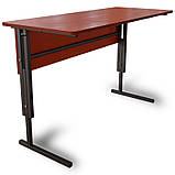 Стіл Аудиторний, учнівський регульований по висоті 2-х місний з царгою для школярів будь-якого віку, фото 2