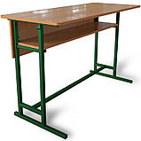 Стіл Аудіоторний Прямий на лижах із передньою панеллю та полицею учнівський, фото 7