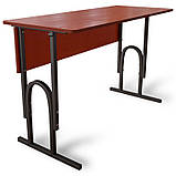 Парта шкільна П-подібна регульована за висотою з передньою панеллю, фото 2