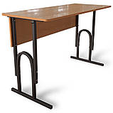 Парта шкільна П-подібна регульована за висотою з передньою панеллю, фото 3